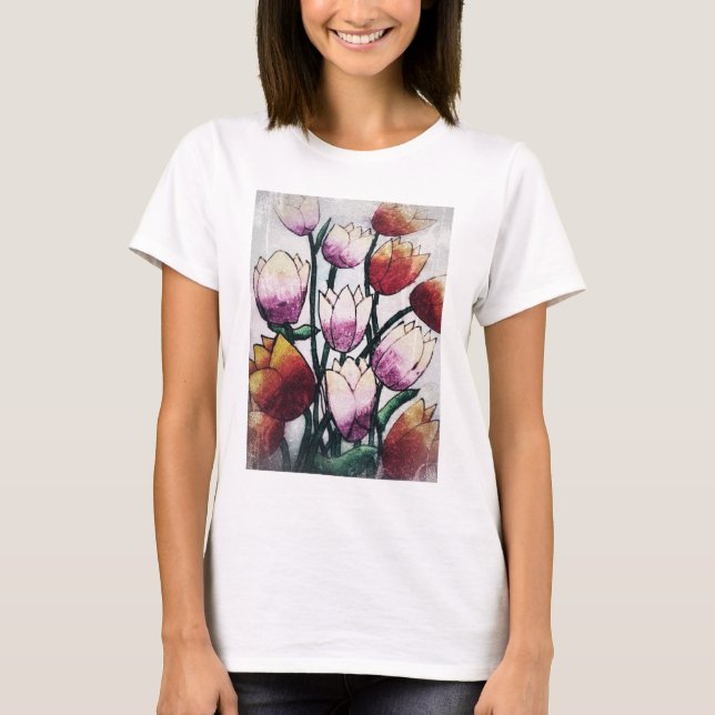 Tulip Fält T Shirt (Framsida)