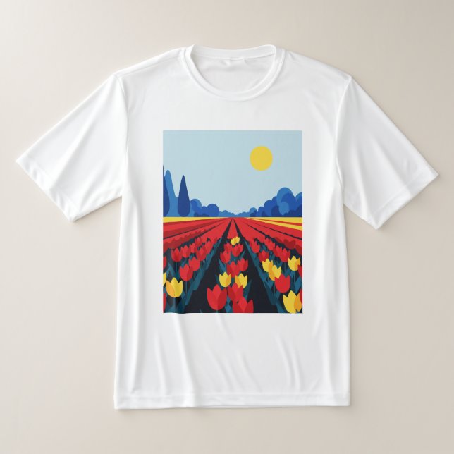 Tulip field t shirt (Laydown)