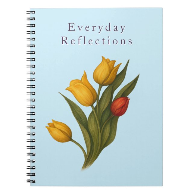 Tulip Floral Notebook | Everyday Reflections Anteckningsbok (Framsidan)