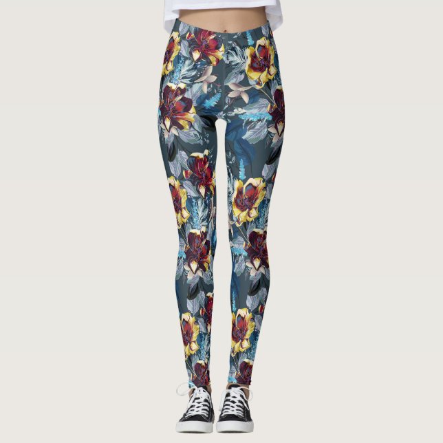 Tulip Flowers - Leging Leggings (Framsida)