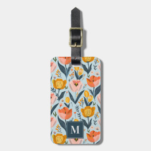 Tulip Flowers Luggage Tag Bagagebricka