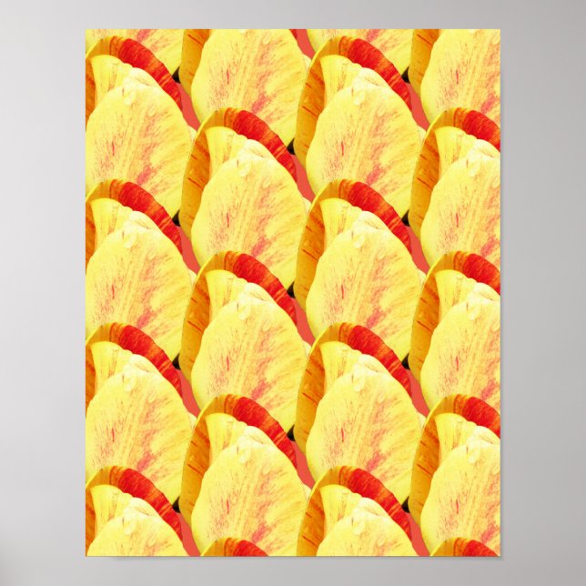 Tulip Flowers Mönster Poster (Framsidan)
