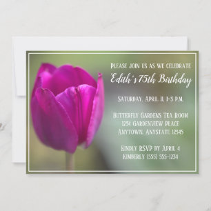 Tulip Födelsedagsfest inbjudan