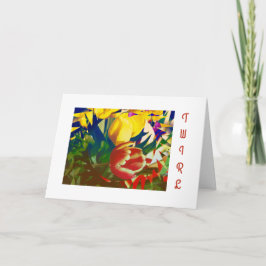 Tulip-födelsedagskort Kort