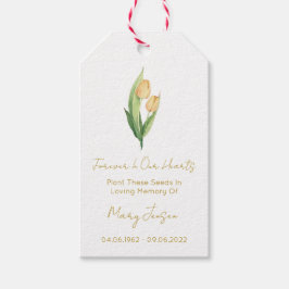Tulip Fröpaket Begravning Presentkort Presentetikett