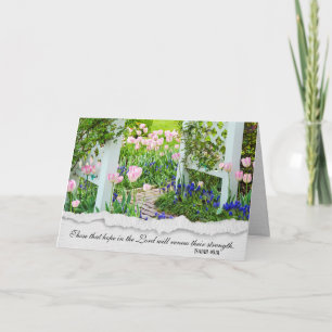 Tulip Garden Sympathy Kort