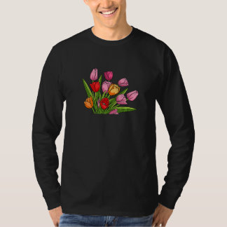 Tulip Gardening Bouquet Garden - Gardener Tulips P T Shirt