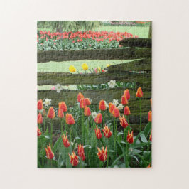 Tulip Gardens Puzzle, 11" x 14", 252 pieces Pussel