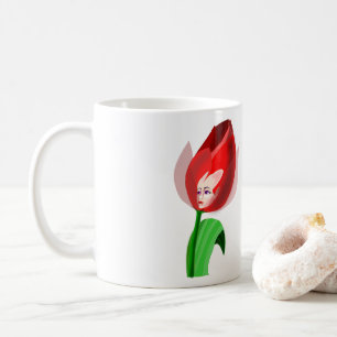 Tulip Girl Coffee Mugg