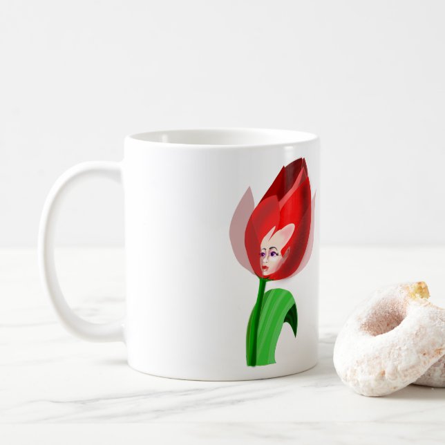 Tulip Girl Coffee Mugg (Med munk)