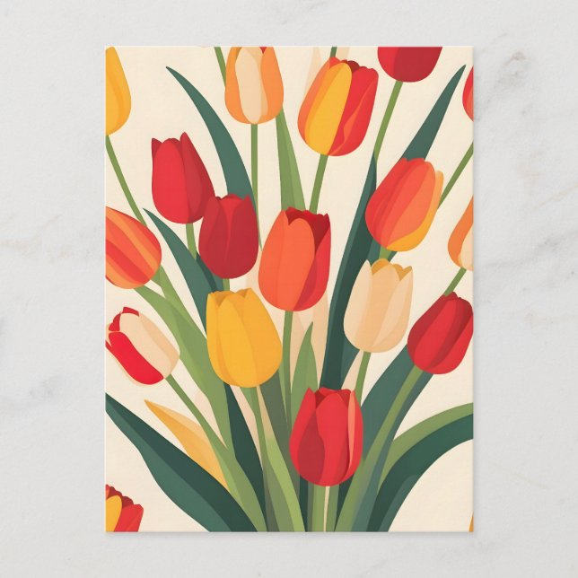 Tulip Glow-Up Vykort (Framsida)