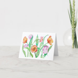 Tulip Greeting Card av Kim Lester Tack Kort