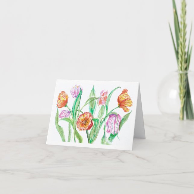 Tulip Greeting Card av Kim Lester Tack Kort (Framsida)