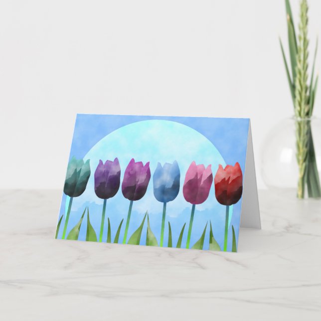 Tulip Greeting Card Kort (Framsida)