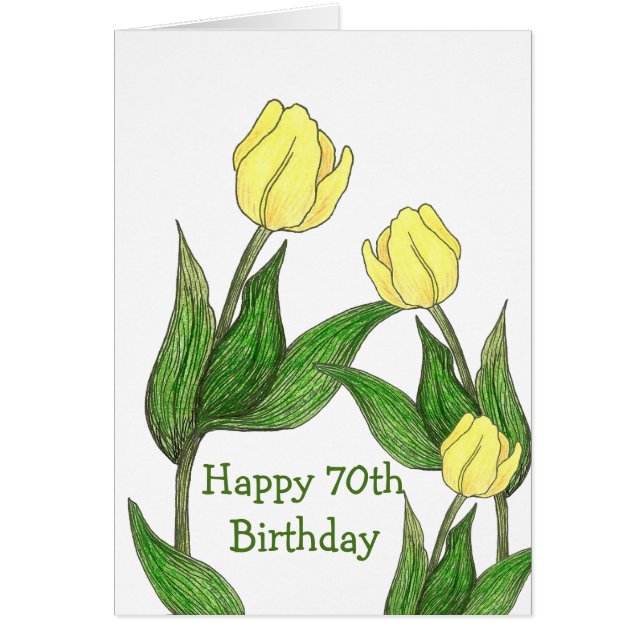 tulip hälsningskort (Framsidan)