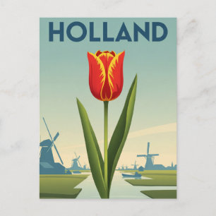 Tulip i Nederländerna Vykort