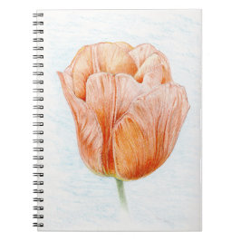 Tulip i persikor anteckningsbok