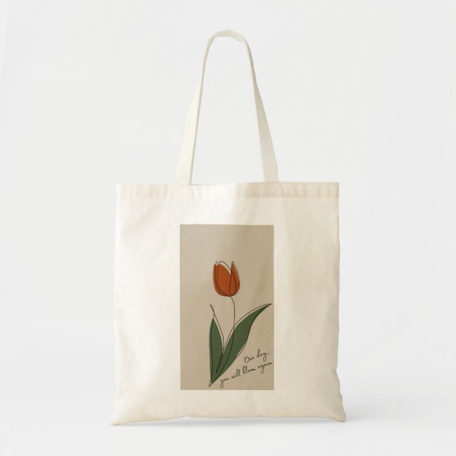 TULIP LIGHTWEIGHT CANVAS TOTE BAG TYGKASSE (Framsidan)