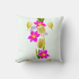 Tulip Lily Blommigt Kudde