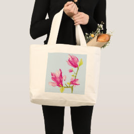 Tulip Magnolias på en Tote Bag Jumbo Tygkasse