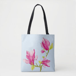 Tulip Magnolias på en Tote Tygkasse