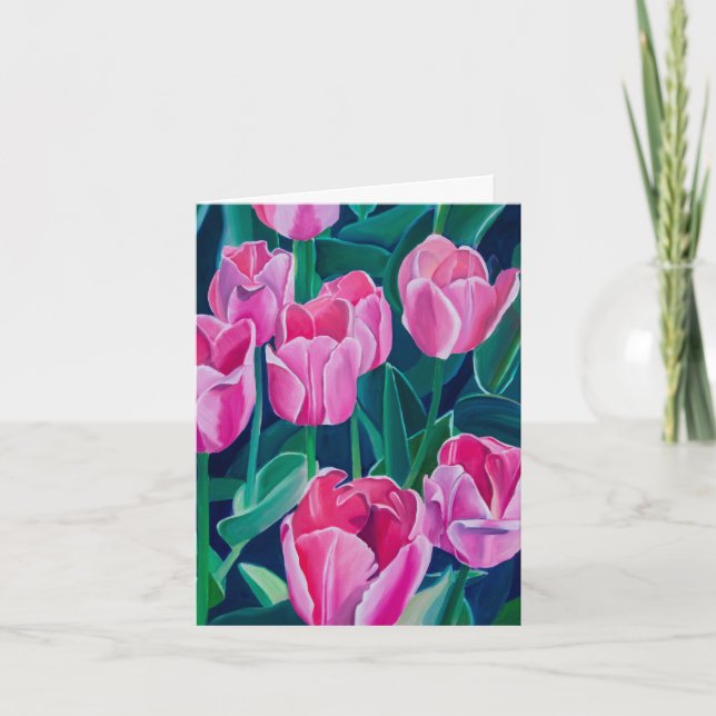 Tulip-mappat tackkort (Framsida)