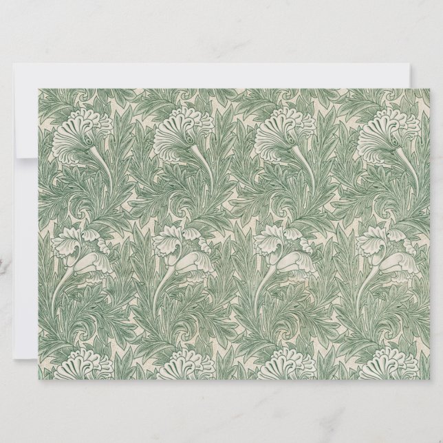 Tulip Mönster (av William Morris) Kort (Framsida)