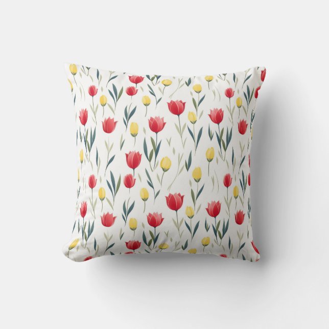 Tulip mönster kudde (Framsida)
