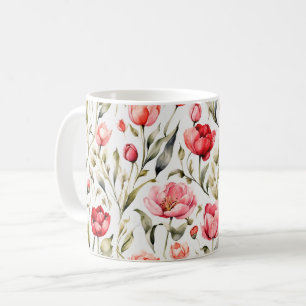 Tulip-mönstrad mugg