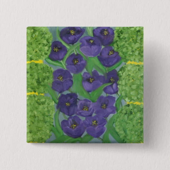 Tulip och Boxwood Knapp (Framsida)