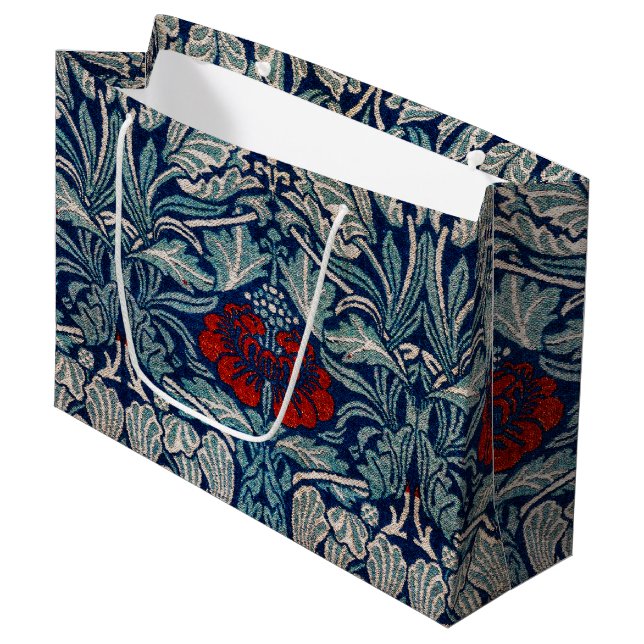 Tulip och Ro, William Morris Large Gift Bag (Framsidan Vinklad)