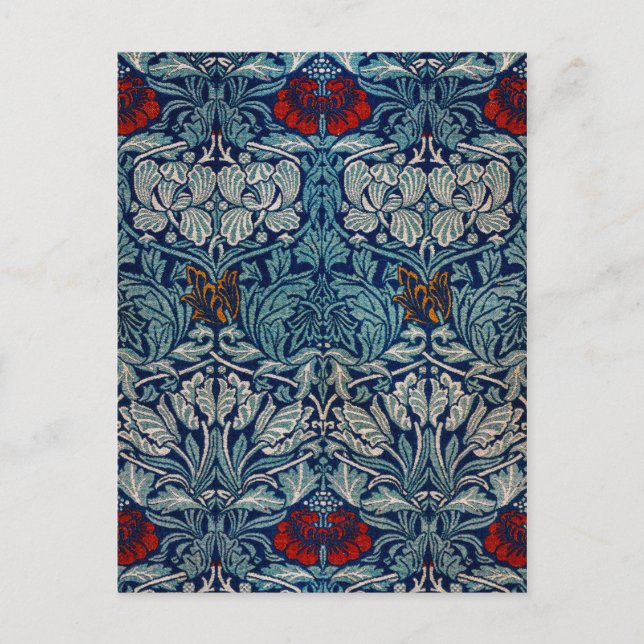Tulip och Ro, William Morris Vykort (Framsida)