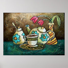 Tulip och Tea II Poster
