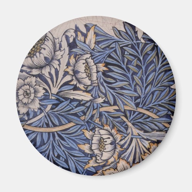 Tulip och Willow av William Morris Magnet (Framsidan)