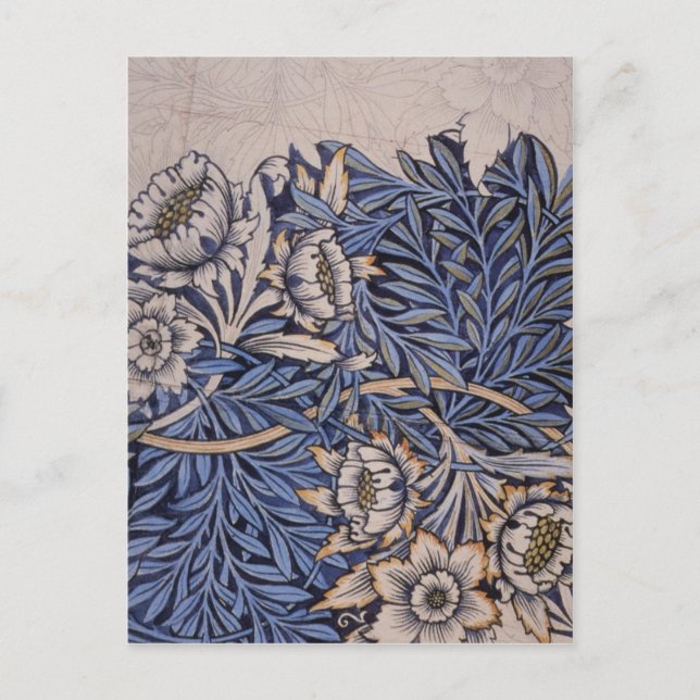 Tulip och Willow av William Morris Vykort (Framsida)