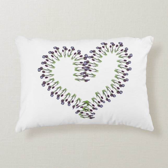 Tulip Open Heart-design Prydnadskudde (Framsidan)