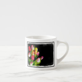 Tulip Painting - Originalfärgsbild Espressomugg
