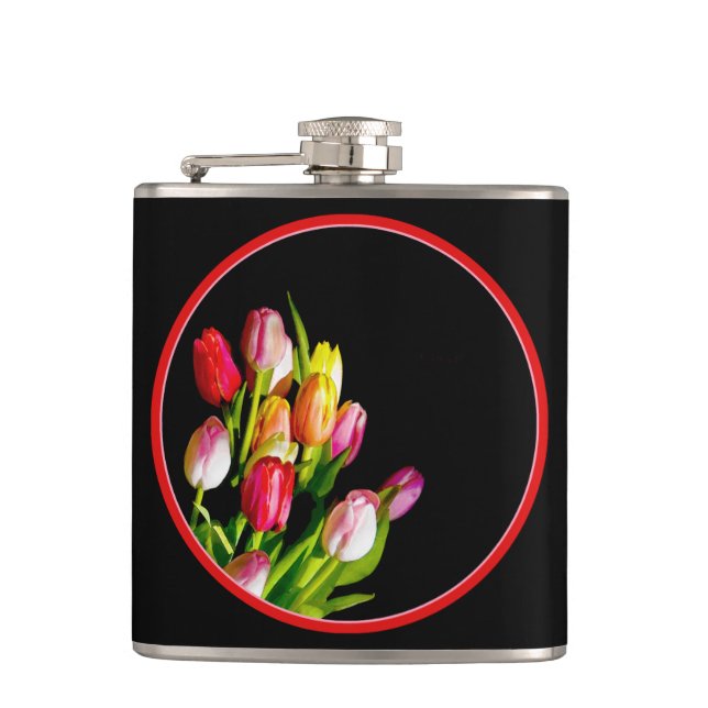 Tulip Painting - Originalfärgsbild Fickplunta (Framsidan)