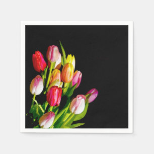 Tulip Painting - Originalfärgsbild Pappersservett