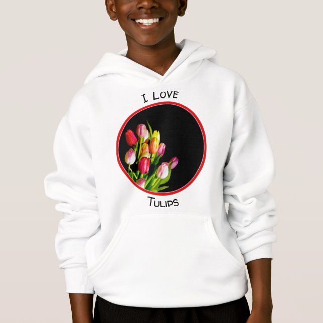 Tulip Painting - Originalfärgsbild T Shirt (Framsida)