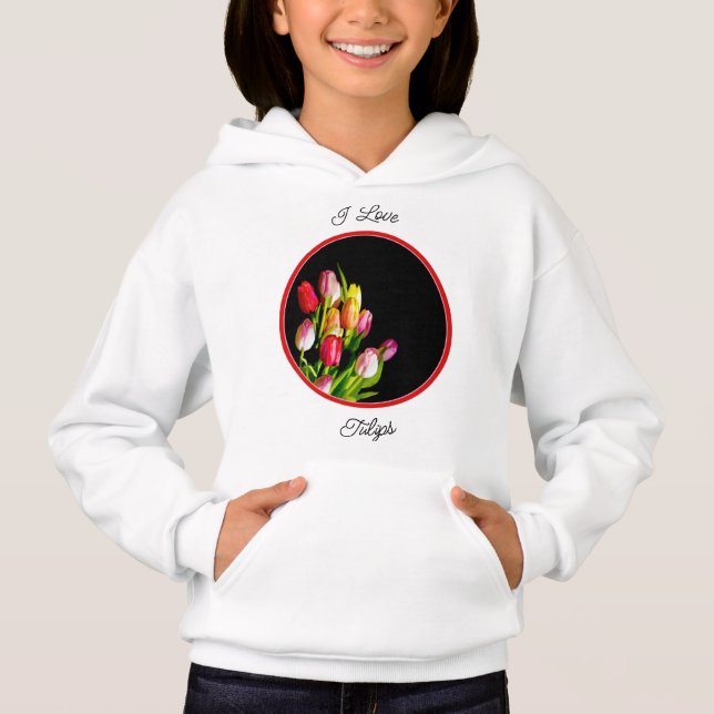 Tulip Painting - Originalfärgsbild T Shirt (Framsida)
