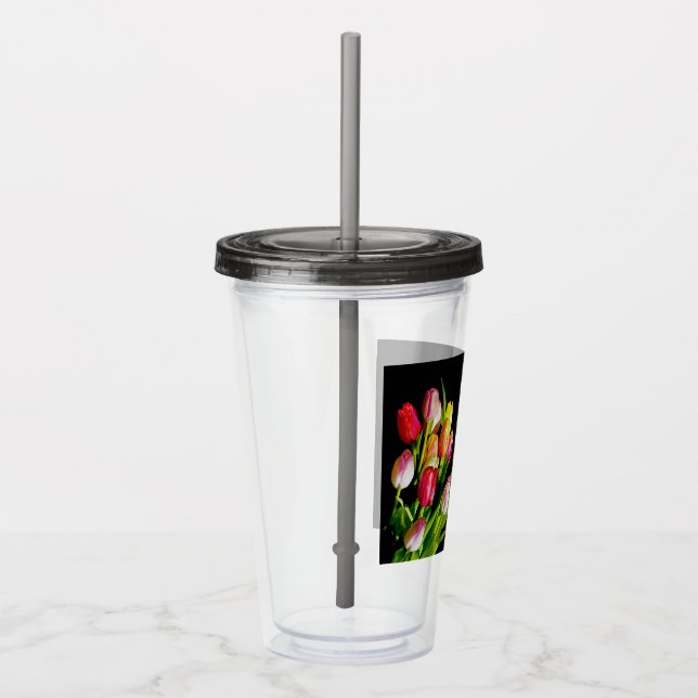 Tulip Painting - Originalfärgsbild Take Away Mugg (Höger)