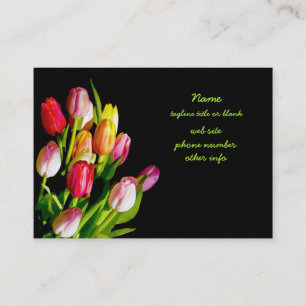 Tulip Painting - Originalfärgsbild Visitkort