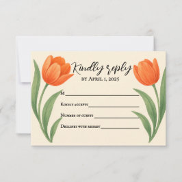 Tulip Paradise RSVP-kort OSA Kort
