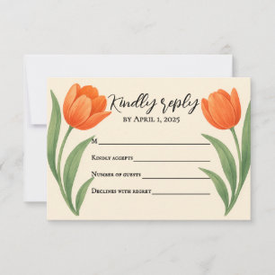 Tulip Paradise Svarskort OSA Kort