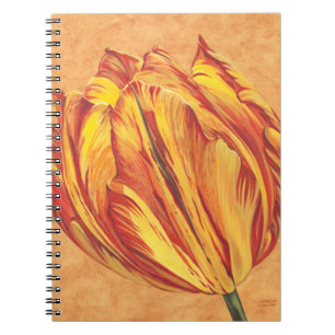 Tulip Power I Anteckningsbok Med Spiral