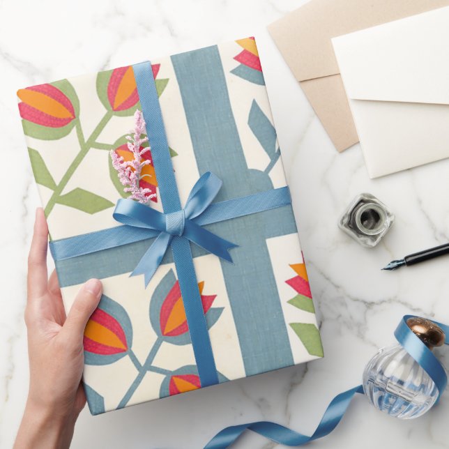 Tulip quilt presentpapper (Gifting)