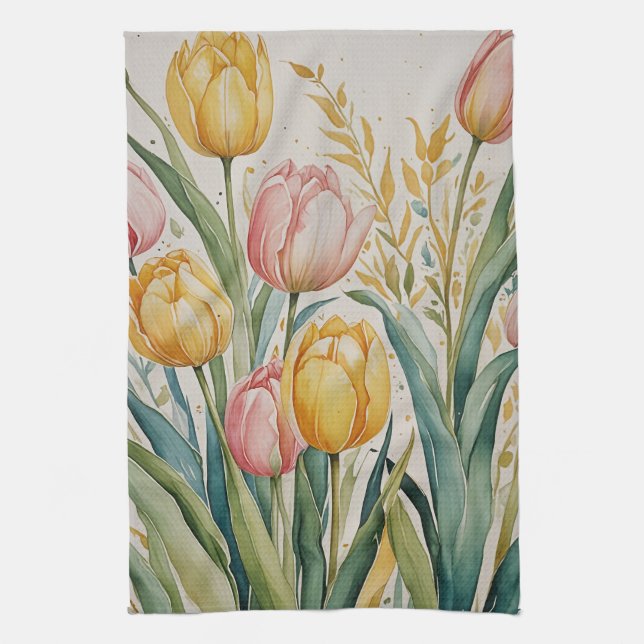 Tulip Reverie Kökshandduk (Vertikal)