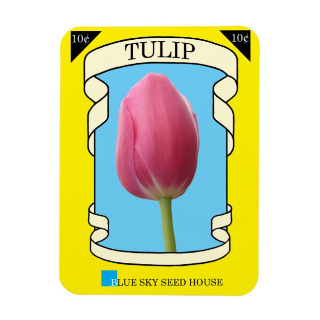 Tulip Seed Packet Magnet (Vertikal)