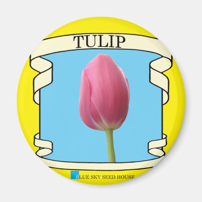 Tulip Seed Packet Magnet (Framsidan)